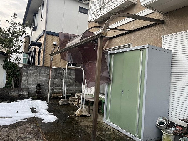 中央市　テラスポリカ撤去